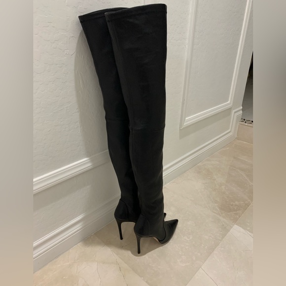Stuart Weitzman Ultrastuart 100 Stretch Pointed Toe Over the Knee Boot Size 8 - Picture 6 of 16